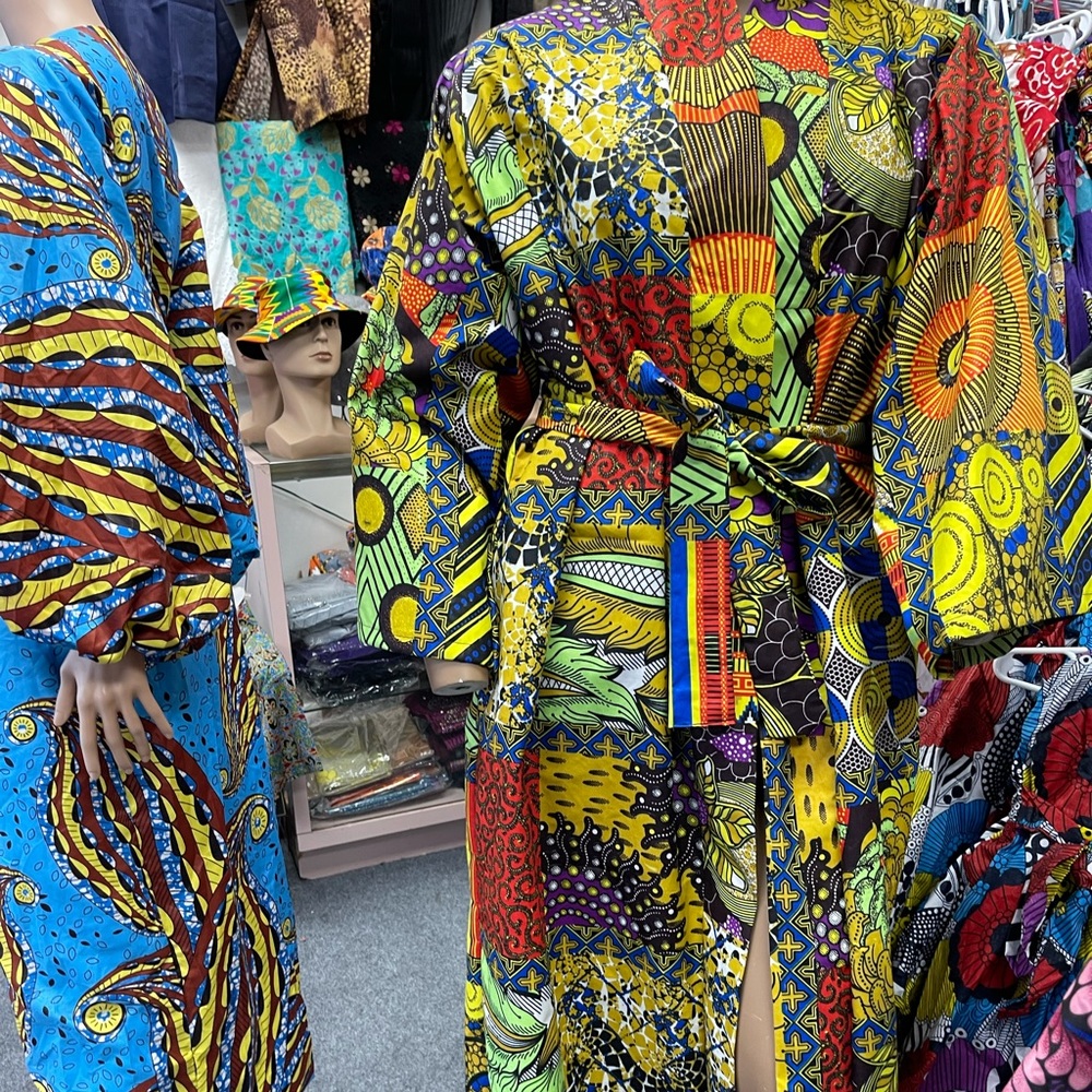 African clothing for women long kimono jacket